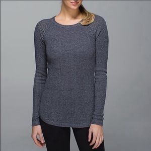 Lululemon Cabi Heather grey blue sweater